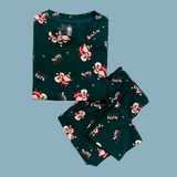 Let it Snow Print Half Sleeve Kids Coords (Unisex)