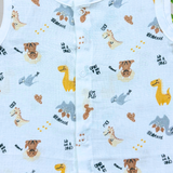 Muslin Button Jabla - Lil Dino