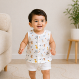 Muslin Button Jabla - Lil Dino