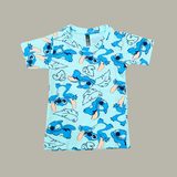Lilo Stitch Print Half Sleeve Kids Coords (Unisex) - Half Sleeve T-Shirt and Full Pant