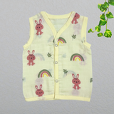 Muslin Button Jabla - Little Rainbow