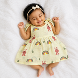 Muslin Knot Frock - Little Rainbow (Preorder Dispatch from 3-7-26)
