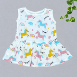 Muslin Back Button Frock - Little Unicorn (Preorder Dispatch from 15-6-26)