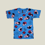 Mafalda Print Half Sleeve Kids Coords (Unisex) - Half Sleeve T-Shirt and Full Pant