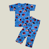 Mafalda Print Half Sleeve Kids Coords (Unisex) - Half Sleeve T-Shirt and Full Pant