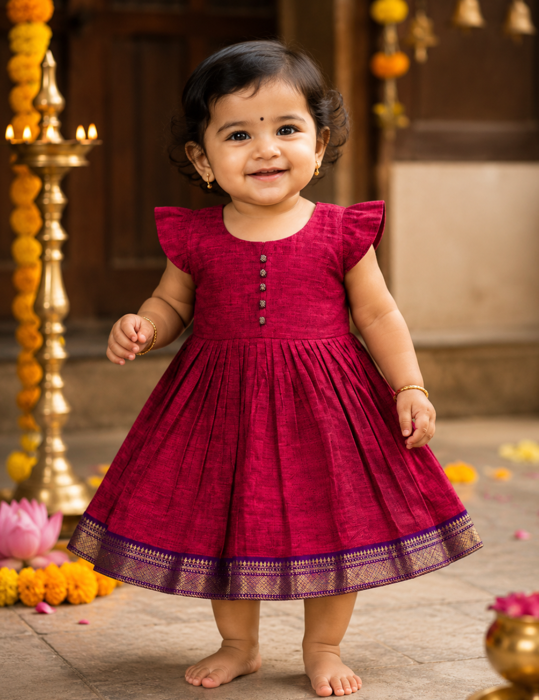 Magil Mangalagiri Cotton Frock
