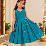 Mayuri Cotton Silk Frock - Sumathi (Preorder - Dispatch from 16-9-26)