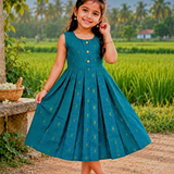 Mayuri Raw Silk Frock - Sumathi (Preorder - Dispatch from 9-9-26)