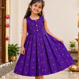 Mayuri Cotton Silk Frock - Veni (Preorder - Dispatch from 16-9-26)