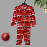 Merry Christmas Print Kids Coord Set (Unisex) - Full Sleeve T-Shirt and Full Pant