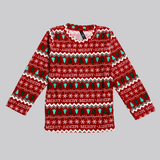 Merry Christmas Print Kids Coord Set (Unisex) - Full Sleeve T-Shirt and Full Pant