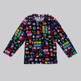 Merry Vibes Christmas Kids Coord Set (Unisex) - Full Sleeve T-Shirt and Full Pant