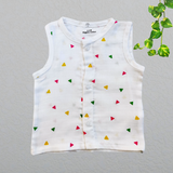 Muslin Button Jabla - Mini Triangles