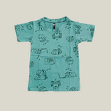 Minion Print Half Sleeve Kids Coords (Unisex) - Half Sleeve T-Shirt and Full Pant