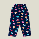 Colourful Mushroom Print Kids Coords (Unisex) - Half Sleeve T-Shirt and Full Pant