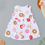Muslin Button Frock - Donut
