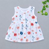 Muslin Button Frock - Flower
