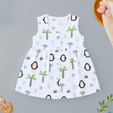 Muslin Button Frock - Penguin