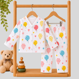 Muslin Full Sleeve Pant Coords - Colourful Balloons (Preorder - Dispatch starts from 3-11-26)
