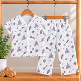 Muslin Half Sleeve Pant Coords - Tent