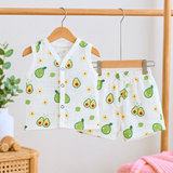 Muslin Shorts Coords - Avocado