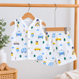 Muslin Shorts Coords - Car