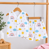 Muslin Shorts Coords - Cloud