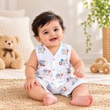 Muslin Shorts Coords - Hey Print (Preorder - Dispatch from 22-9-26)