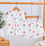 Muslin Shorts Coords - Mushroom