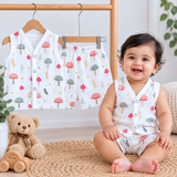 Muslin Shorts Coords - Mushroom