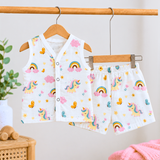 Muslin Shorts Coords - Unicorn (Preorder - Dispatch from 21-9-26)