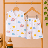 Muslin Shorts Coords - Cloud (Preorder - Dispatch from 20-8-26)