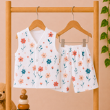 Muslin Shorts Coords - Flower (Preorder - Dispatch from 20-8-26)