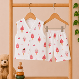 Muslin Shorts Coords - Icecream