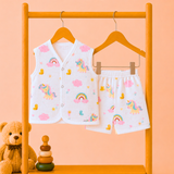 Muslin Shorts Coords - Unicorn (Preorder - Dispatch from 21-7-26)