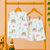 Muslin Shorts Coords - Unicorn (Preorder 9-12 M - Dispatch from 21-8-26)