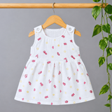 Muslin Top Button Frock - Pinky Land (Preorder Dispatch from 21-8-26)