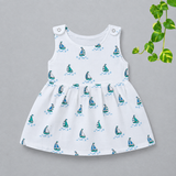 Muslin Top Button Frock - Sail Wave (Preorder Dispatch from 21-8-26)