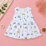 Muslin Zip Frock - Car (Preorder - Dispatch from 1-9-26)