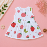 Muslin Zip Frock - Strawberry
