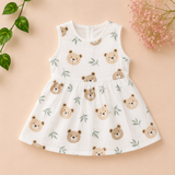 Muslin Zip Frock - Teddy (Preorder - Dispatch from 31-7-26)