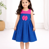 Neela Chandrika HandLoom Cotton Frock | Sleeveless Frock with Soft Lining