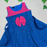 Neela Chandrika HandLoom Cotton Frock | Sleeveless Frock with Soft Lining