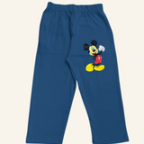 Pastel Blue Mickey Print Kids Lounge Pant Unisex