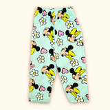 Pastel Mickey Kids Night Suit - Half Sleeve Shirt and Full Pant
