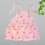 Muslin Knot Frock - Peach Flower (Preorder Dispatch from 25-3-26)