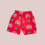 Peach Monkey Kids Shorts Coords Set (Unisex) – Half Sleeve TShirt and Trouser