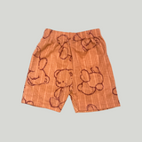 Peach Brown Teddy Kids Shorts Coords Set (Unisex) – Half Sleeve TShirt and Trouser