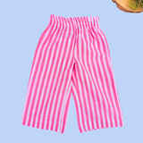 Pink Checks Sleeveless Co-ord Set - Sleeveless top with shoulder knot