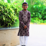 Plum Blossom Boys Ethnic Kurta Pyjama Set